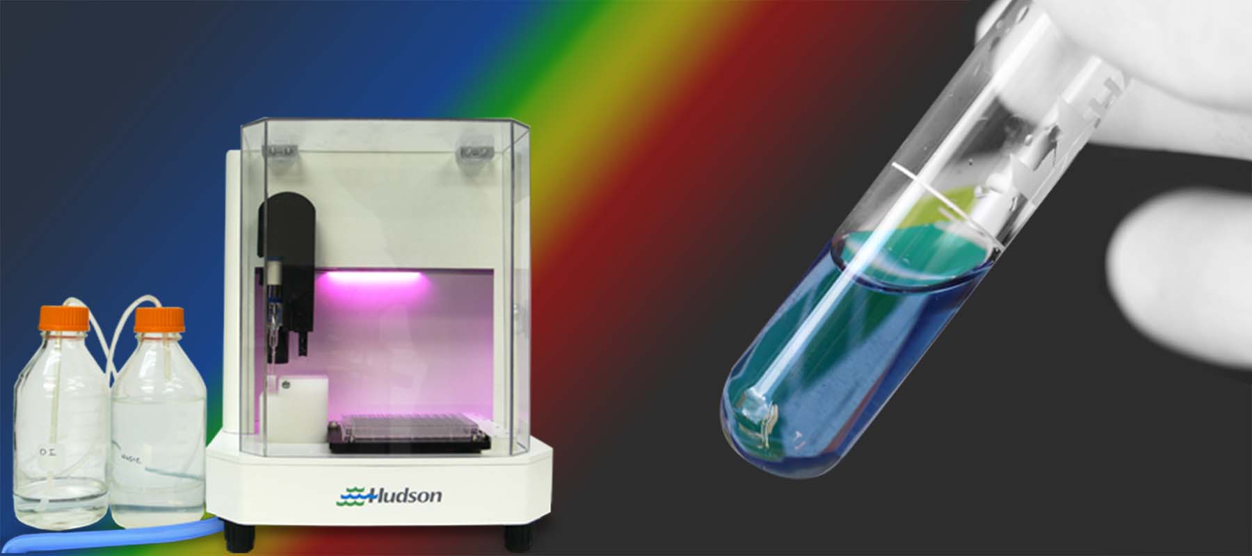 Image of test tube and ph Meter for article on benchtop pH Meters.