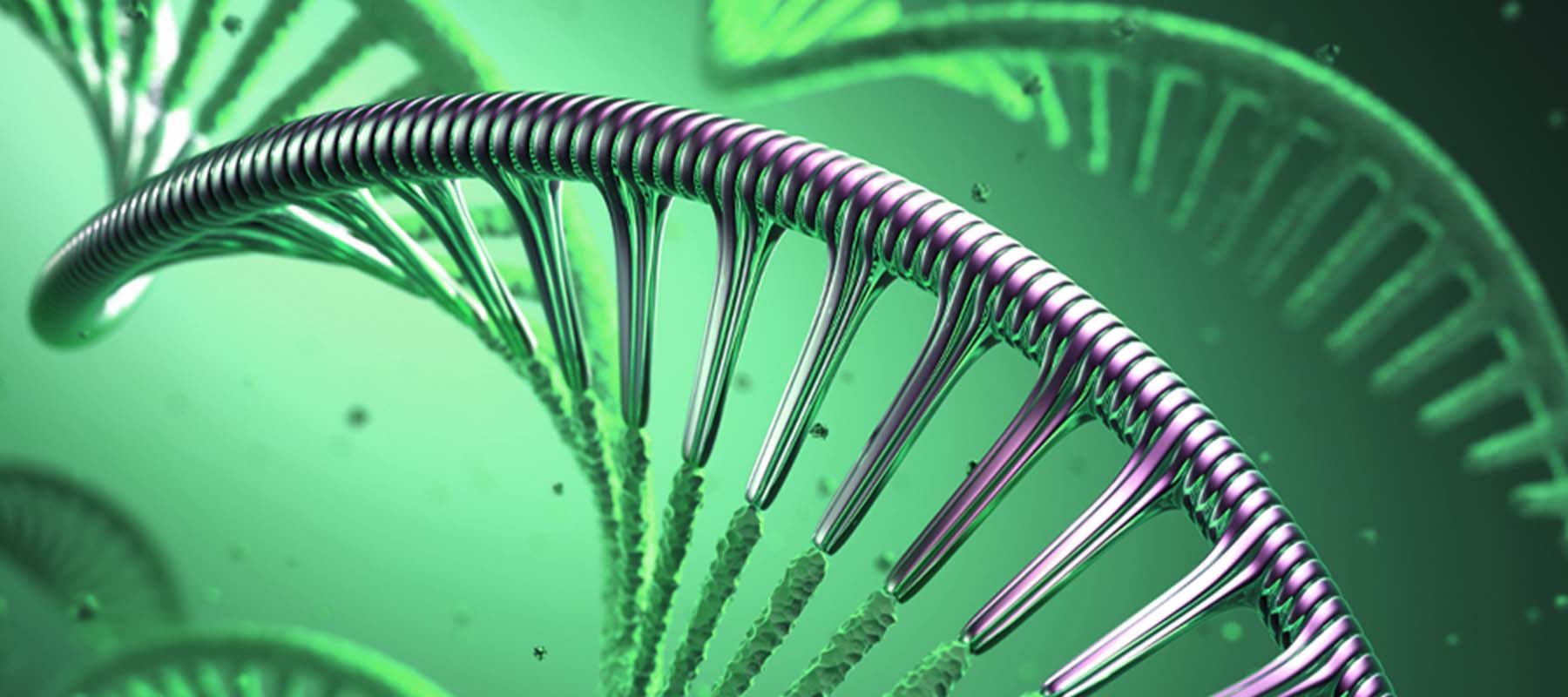 Image of machined DNA for article on synthetic biology approaches.