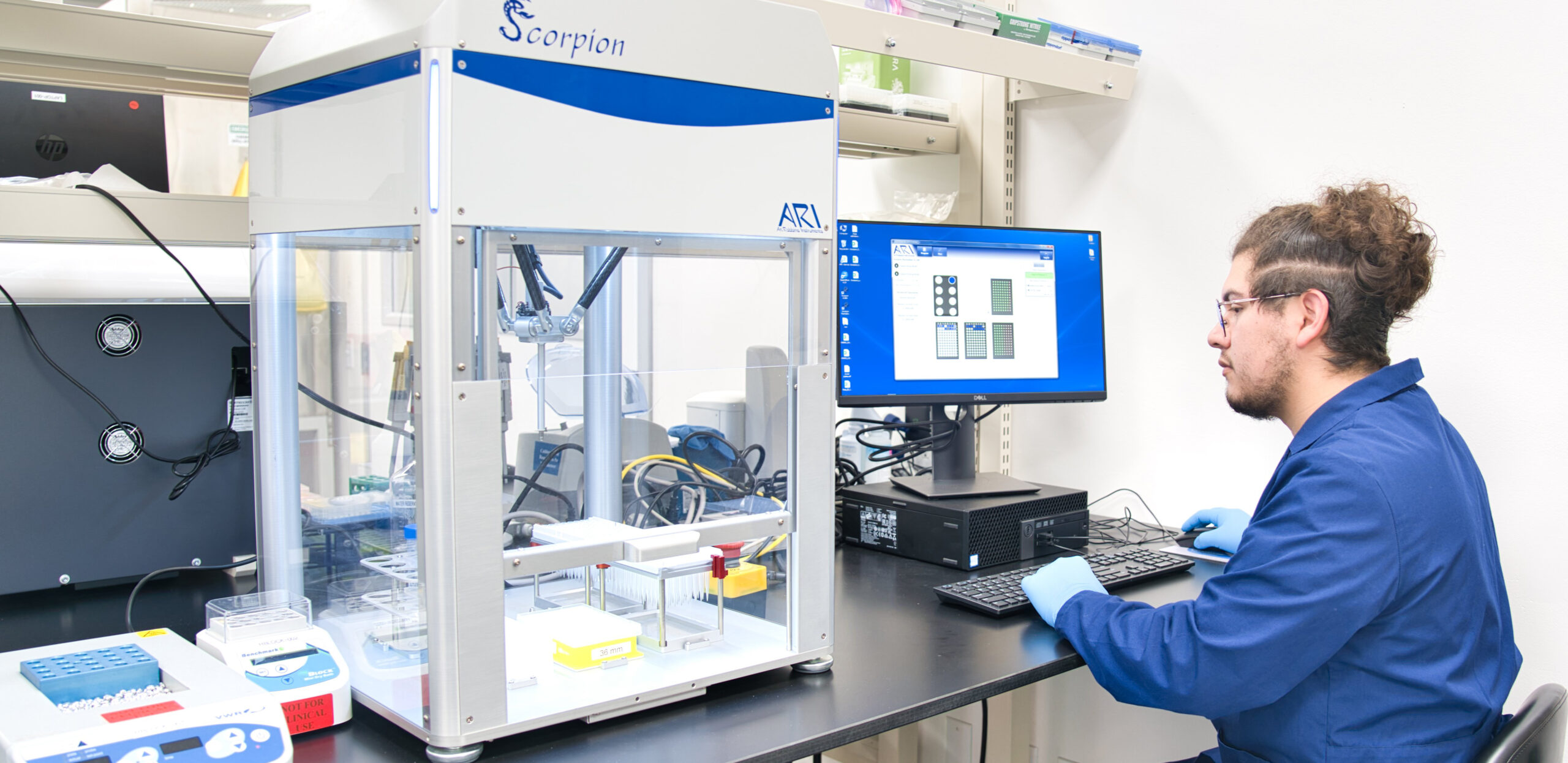 ARI Scorpion for high throughput liquid handling.