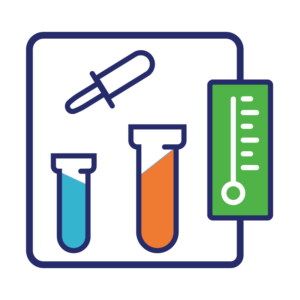 Illustration of lab consumables and accessories.