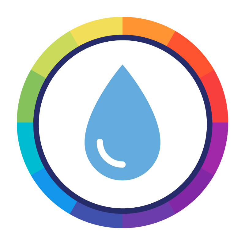 Illustration of pH spectrum used by pH meters.