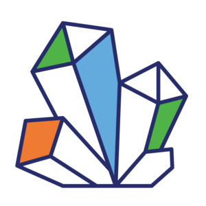 Illustration of structure after protein crystallization.