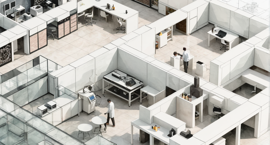 Illustration of Laboratory for article on 4 Significant Benefits of Modular Lab Automation